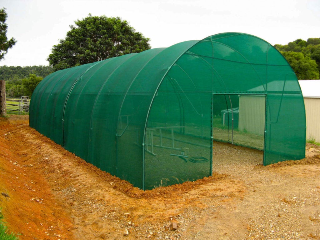 6.0m Green Tunnelhouse Greenhouse